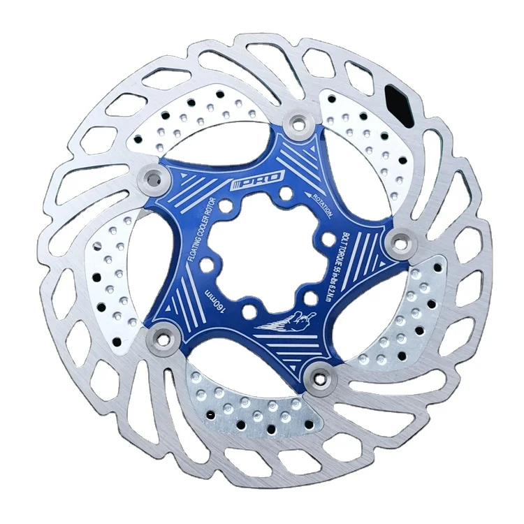 Mountain Bike Road Bike Strong Cooling Floating Brake Disc Pad140/160/180/203mm High-intensity Disc Brake Pad Rotor