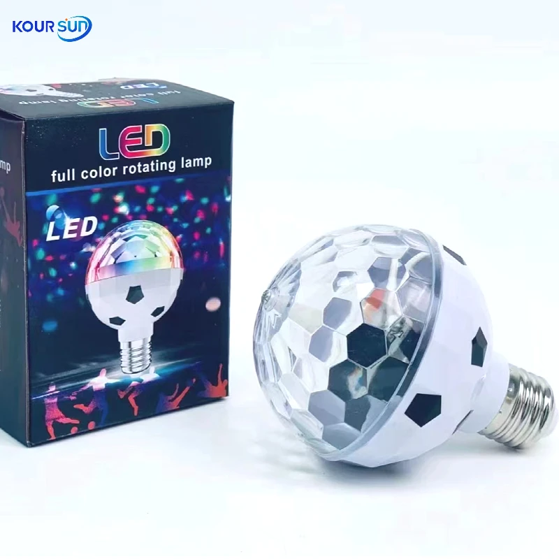 Футбольные огни разноцветные RGB вращение двигателя обесцвечивание Яркие мигающие для праздничной вечеринки