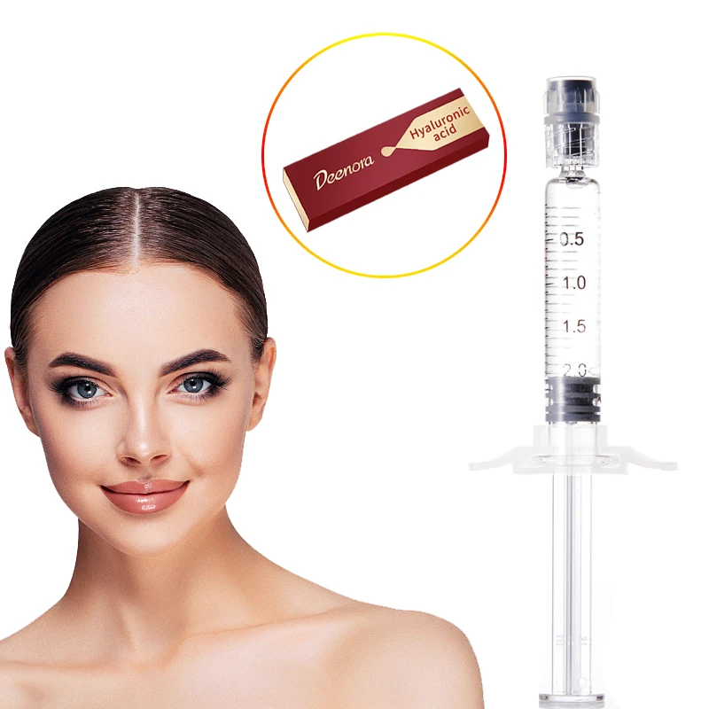 Deenora 1ml gel syringe manufacturer injection fine deep derm hyaluronic acid dermal filler for the face under eyes wrinkles