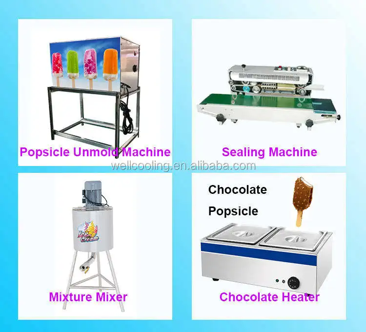 Large Capacity Stainless Steel Professional Commercial 12000 Pcs/day Popsicle Making Machine For Sale