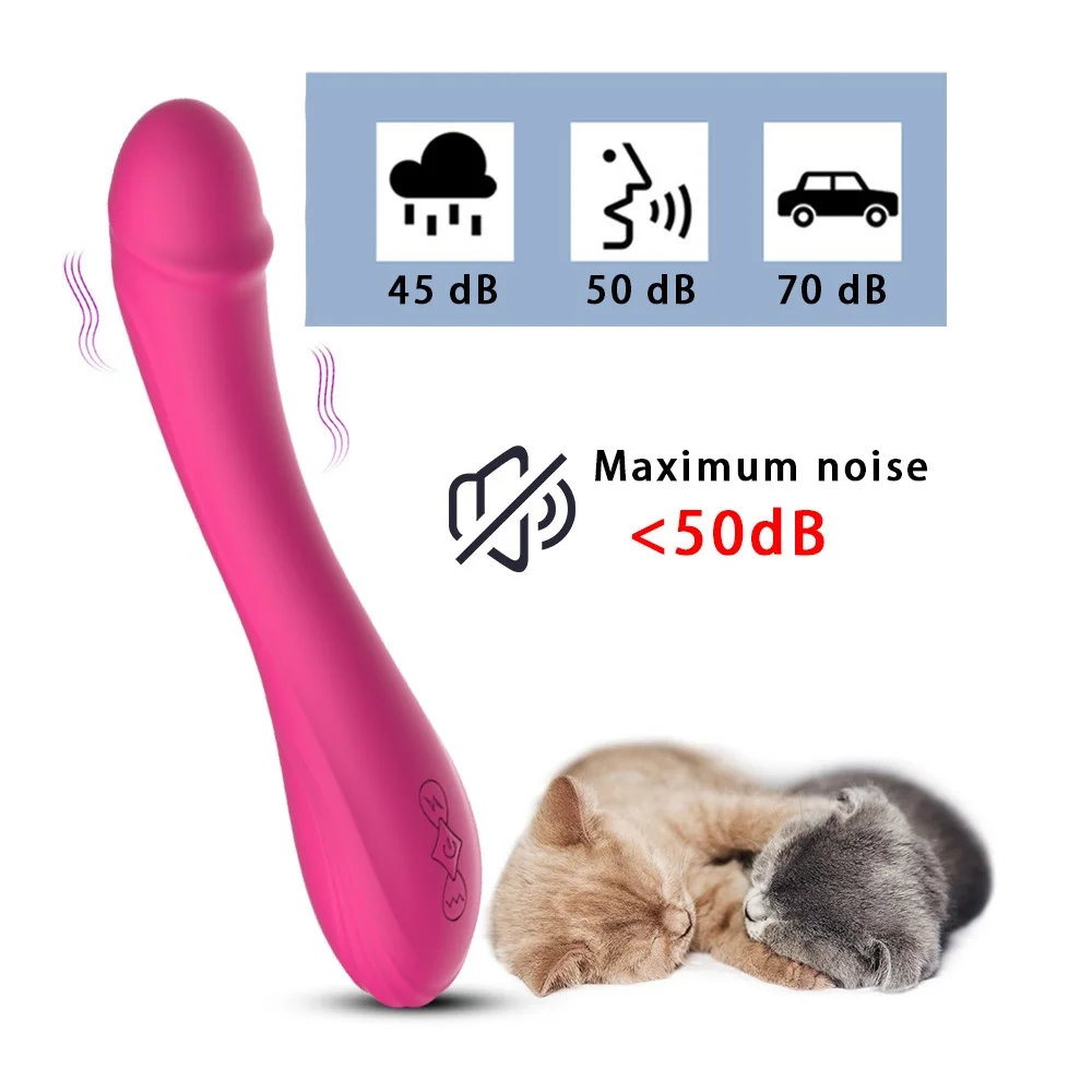 Silicone Penis USB Recharging 10 Speed G Spot Dildo Cock Clit Vibrator Female Clitoris Massager Sex Toys For Women