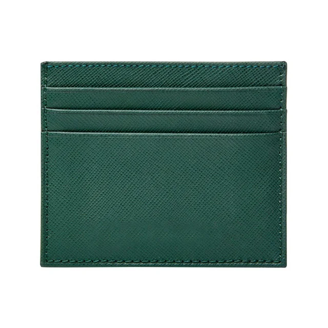 Оптовая продажа, минималистичный тонкий кожаный держатель для кредитных карт с Rfid-защитой, женский подарочный держатель для карт