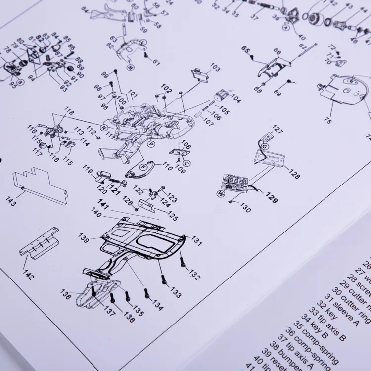 Wholesale customized high quality color brochures product manuals