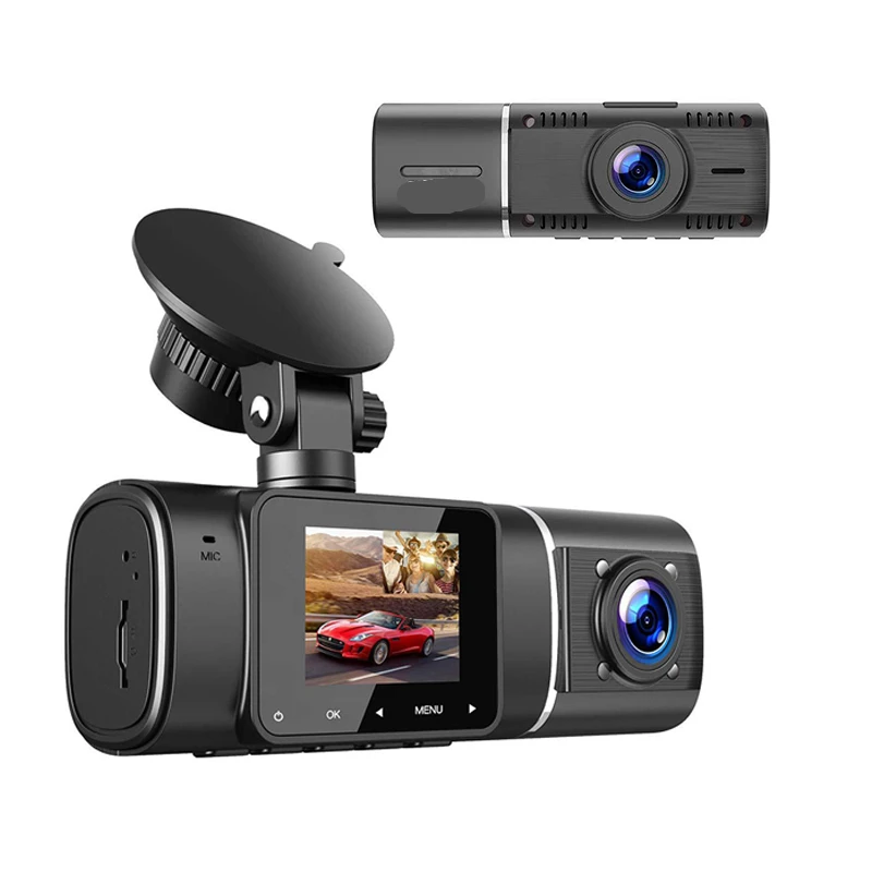gps dashcam full hd car camera 1080p driving recorder front and rear parking monitor vehicle blackbox night vision dash cam