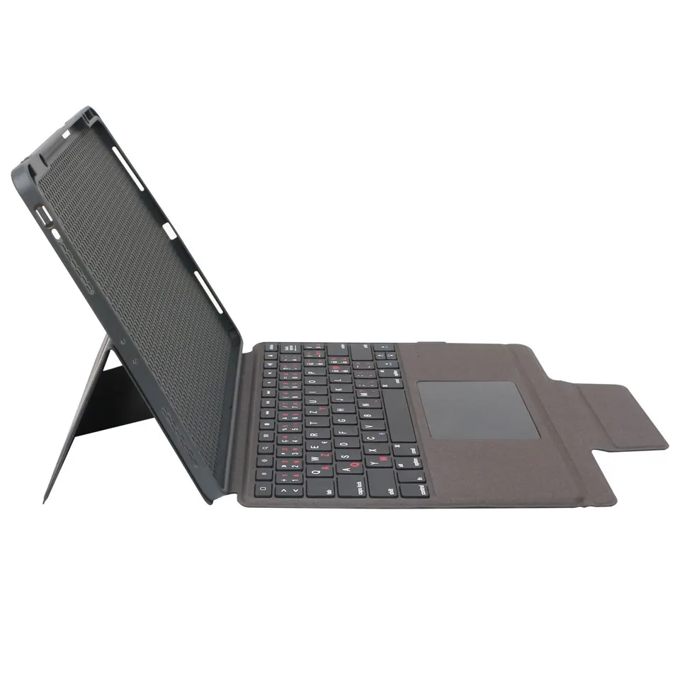 YiLing factory OEM Wireless Leather Keyboard Case Compatible With For iPad Pro 12.9 inch Touchpad Cover With Pen Holder