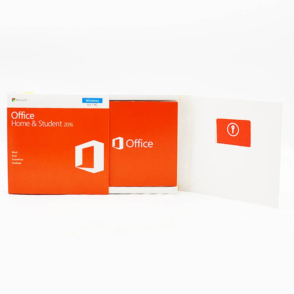 Original office Home and Business 2016 Retail Box DVD COA Key for Office applicaton software Download and Activation