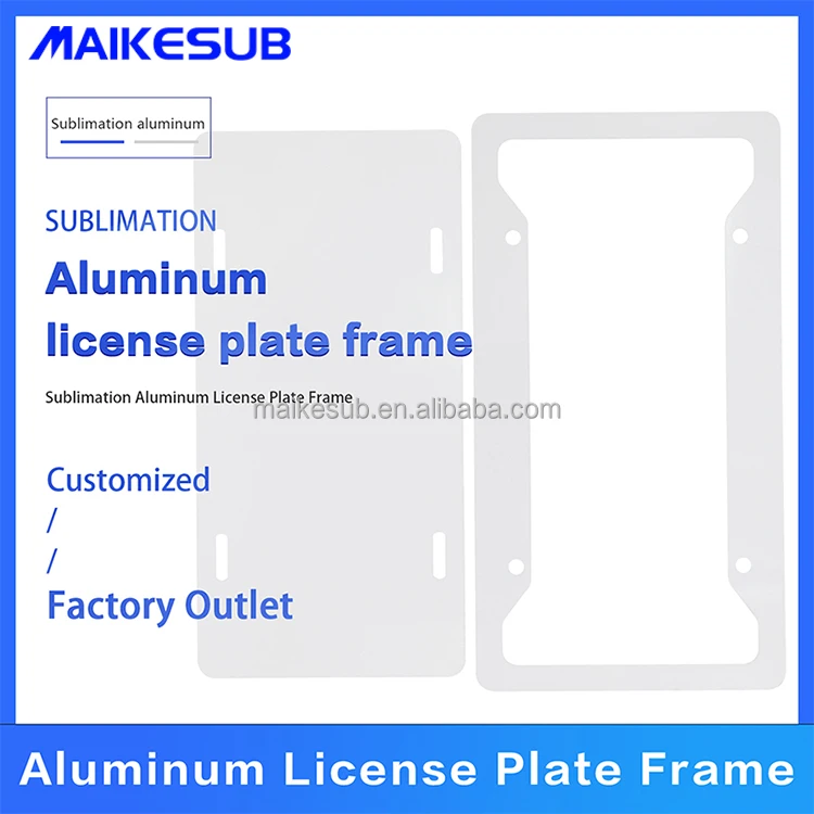 sublimation blank license plate Aluminum Blank License Plates Personalized Printing Heat Transfer Car