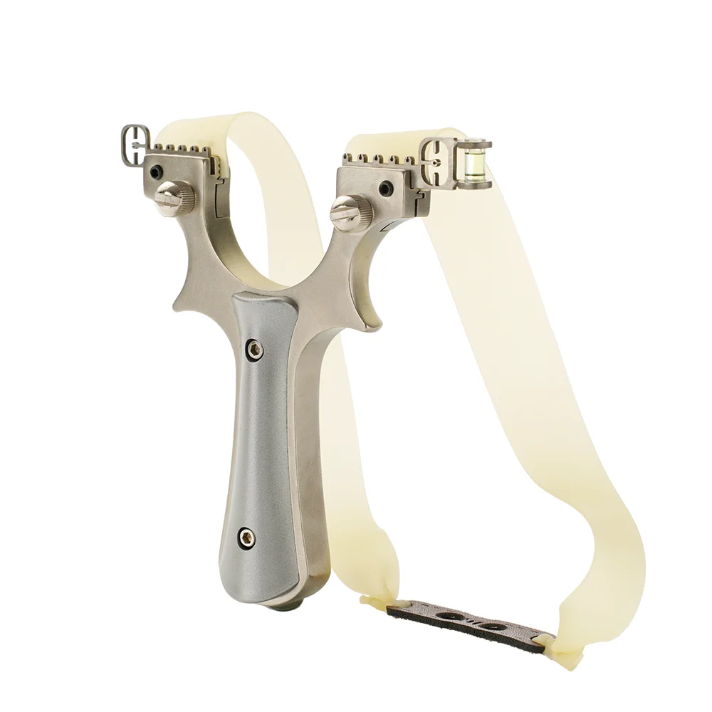Easy assemble Stainless with rubber band laser sight hunting slingshot for teen capapul practice