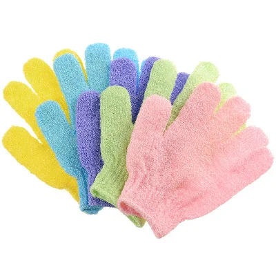 Peeling Exfoliating Gloves Shower Body Brush Fingers Bath Towel Peeling Mitt Body Scrub Gloves Bath Sponge Spa Foam Shower