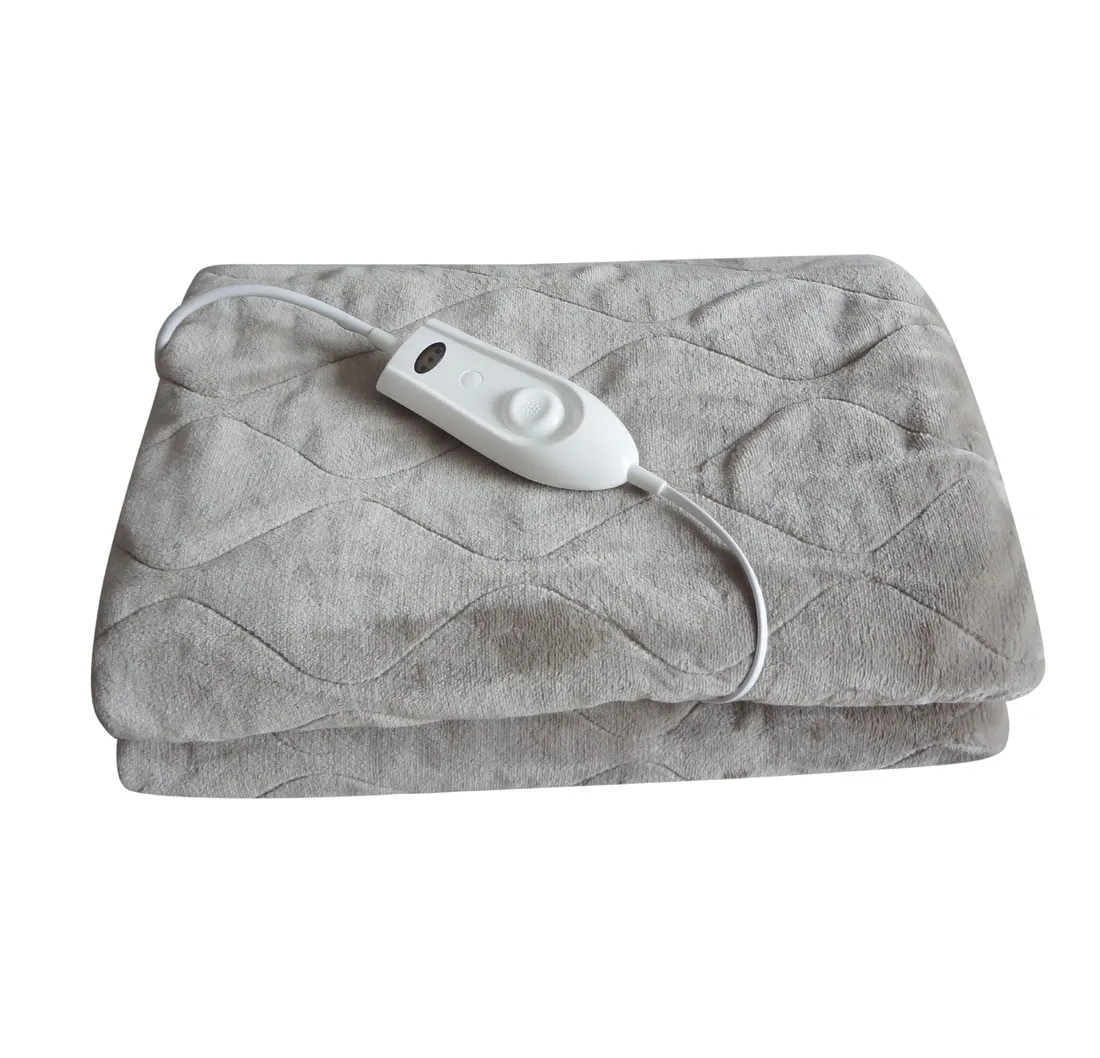 CE/GS/CB/BSCI Certificate Super soft fleece washable hot sale Heated Throw Blanket/ electric over blanket