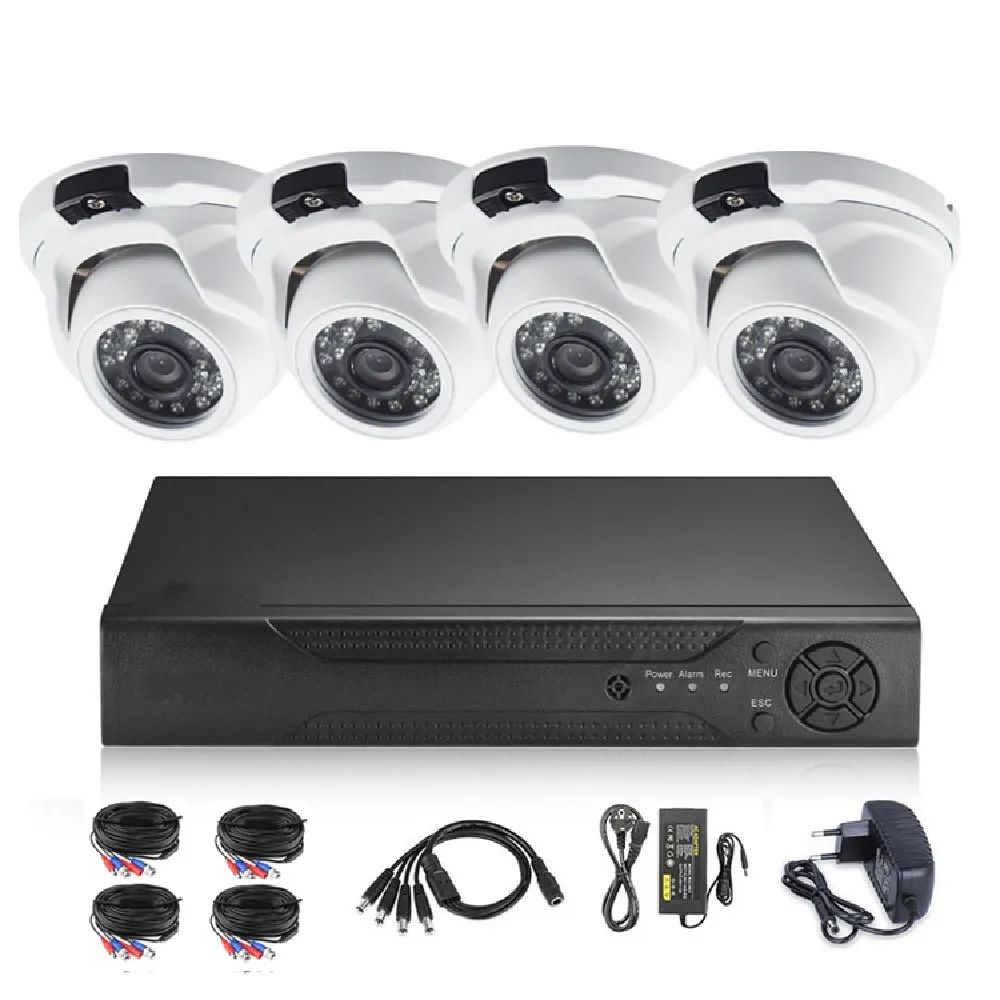 JXJ Security System 4CH NVR Kit Indoor Home Wireless Video Dome Ir High Definition Surveillance  Cctv Camera Wifi