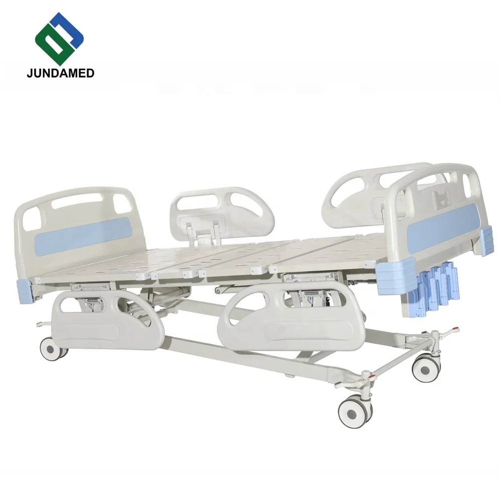 Hospital Furniture Clinic Patient Bed Function ICU Medical Nursing Care factory price Bed Electric 5 Function good quality white