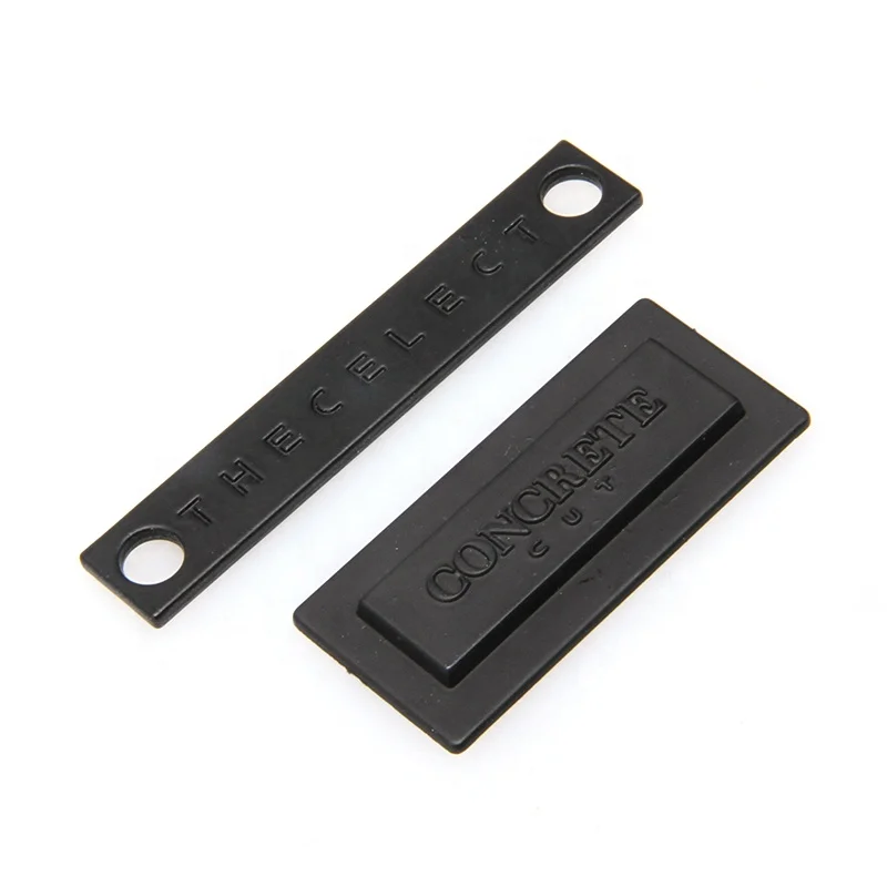 Metal brand logo label for clothing