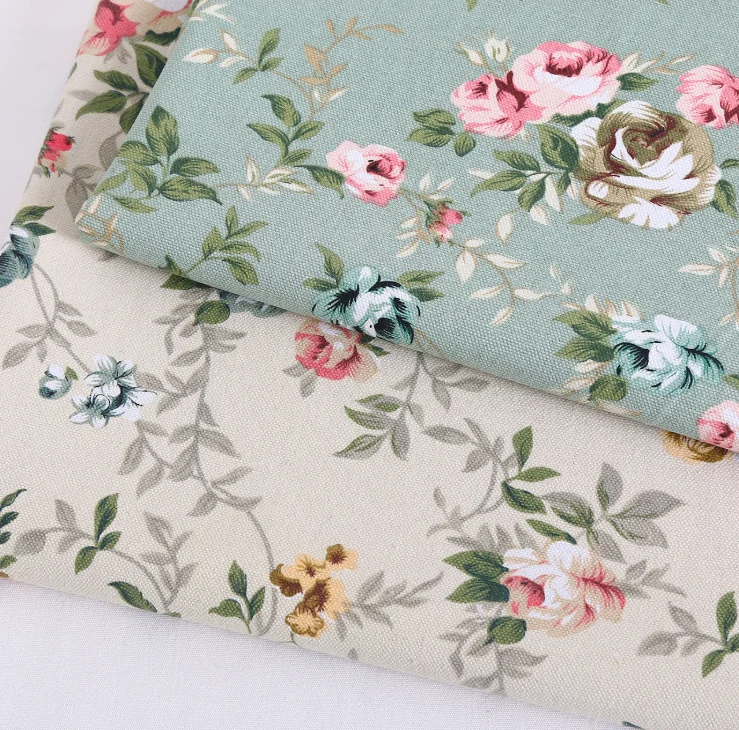 
10s+10s*10s Hot sale custom recycled cotton fabric printing woven floral printed fabric for clothes 