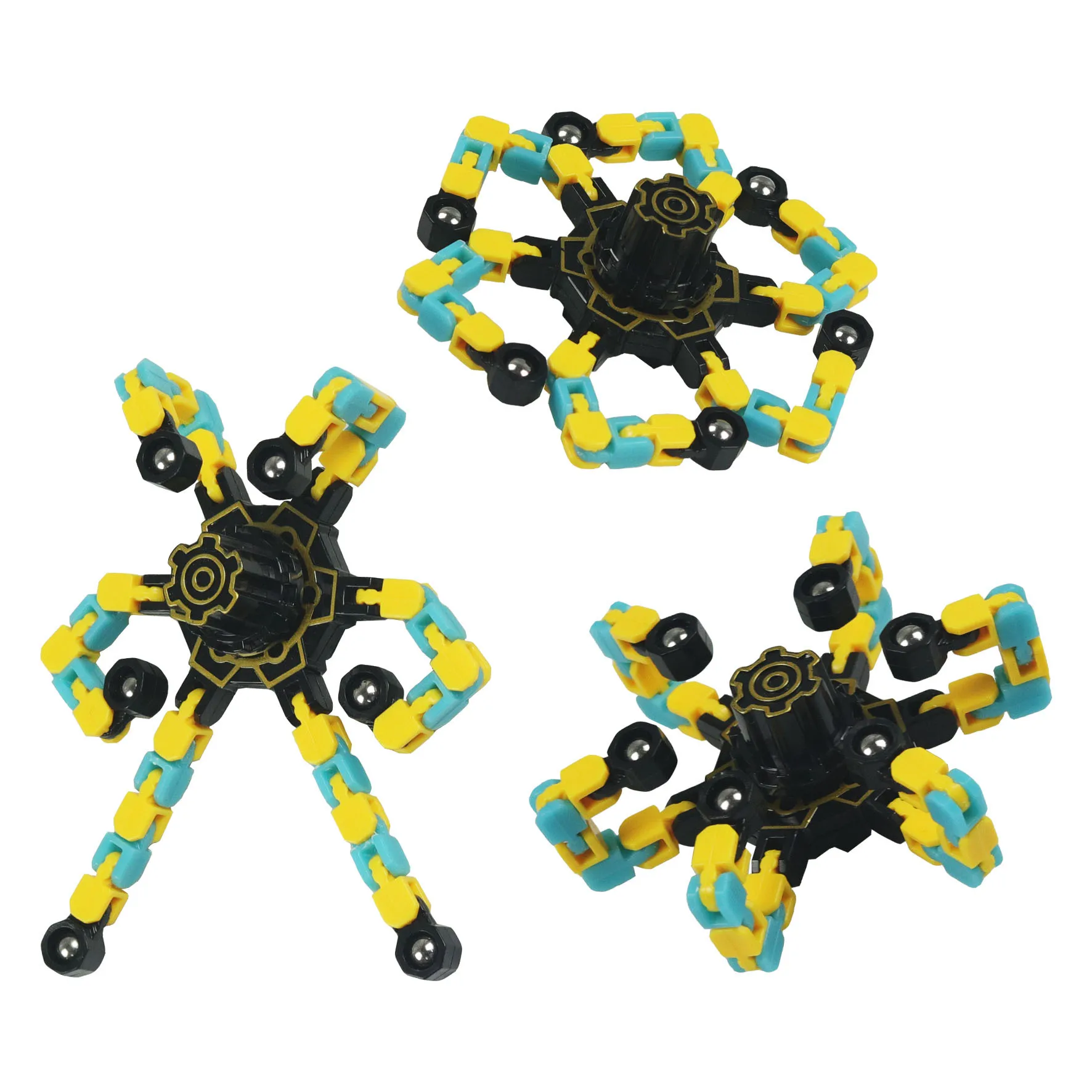 Kids Other Educational Toys Transformable Mechanical Fingertip Gyro Spinner Deformed Fidget Finger Chain Robot Toy Spinners