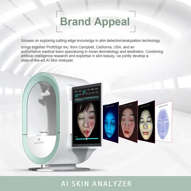 Hot sale 3D AI Face Skin Diagnostic Facial Skin Analyzer Multi-dimensional Wrinkle Pigmentation Acne Analysis Beauty Machine