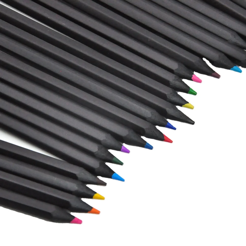 
Artist Quality Oil Based 12 Pack Drawing Wooden Colored Pencils 