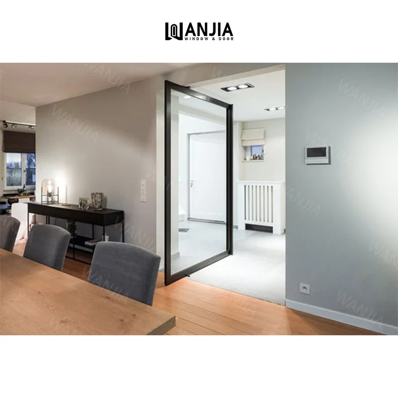 Commercial Residential Custom Modern Pivot Door Exterior Smart Front Entry Aluminum Pivot Door Entry Glass Pivot Door