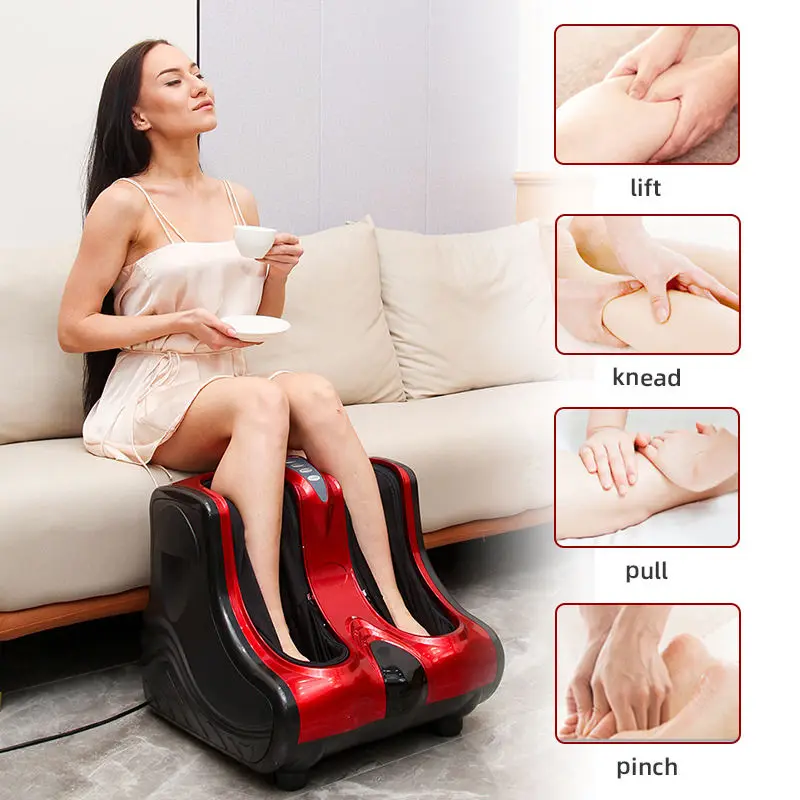 Pressure Heating Multi-function Massage Blood Circulation Calf and Foot Machine Massager Vibration Online Technical Support 1pcs
