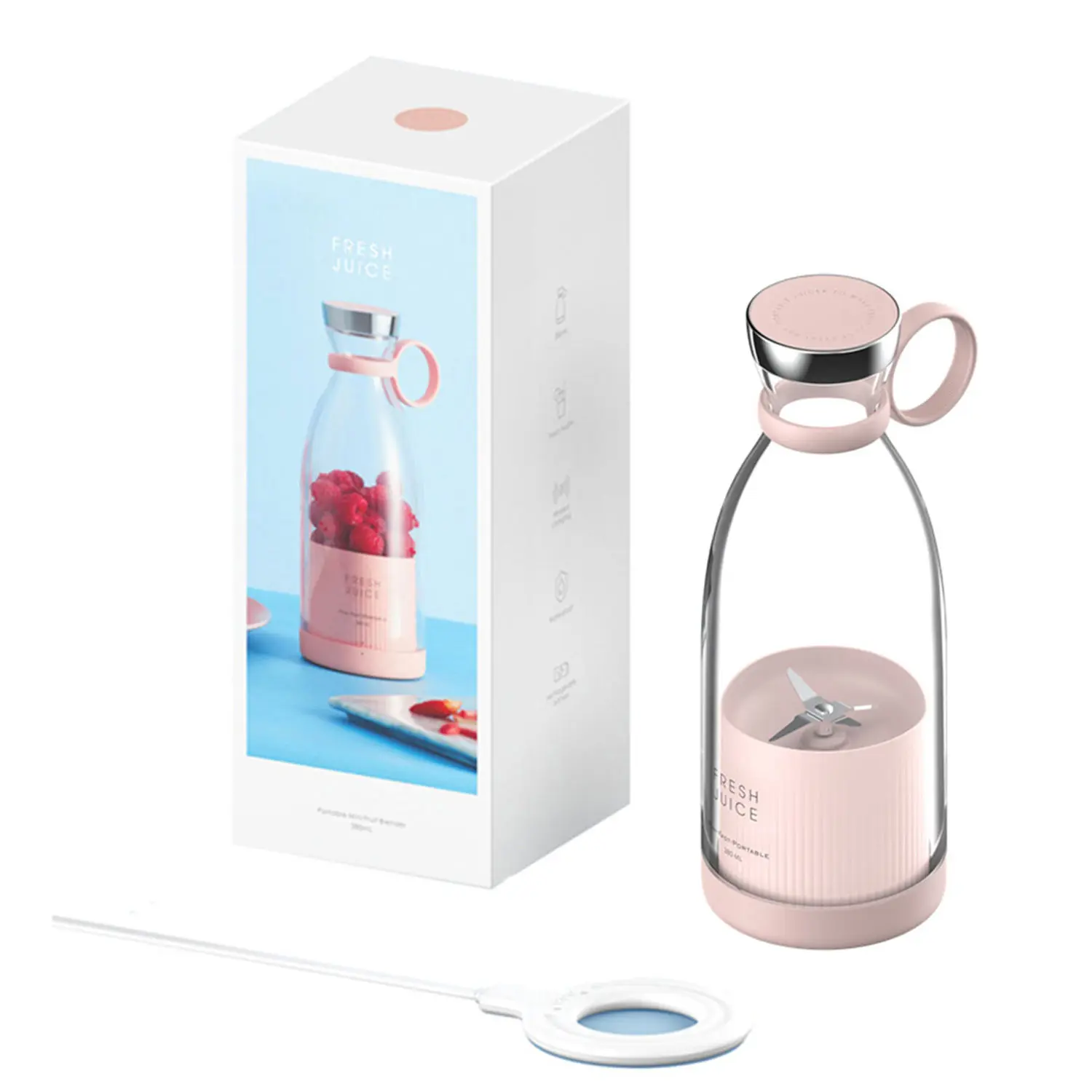 2024  500ml Beauty New Mini Portable Fast Fruit Juicer Blenders and Juicer Hand Blender Cup Mixeur Blenders Machine