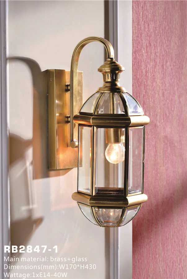 Factory Home Hotel Villa Decoration Courtyard And Foyer Area  Wall Bracket Light Exterior Wall Lamp Outdoor Light