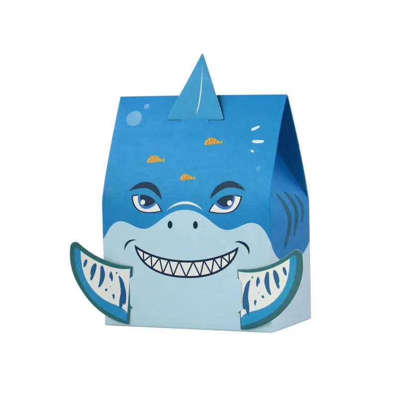 Shark Paper Chocolate Candy Sweet Gift Box for Baby Shower Party Decoration Packaging Boxes