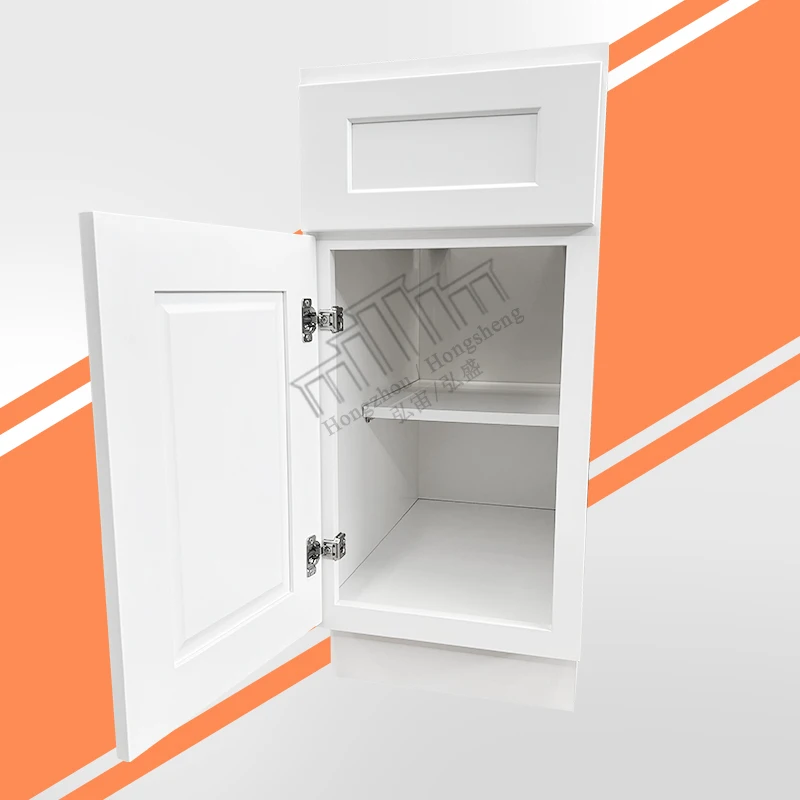 USA Remodeling Kitchen Cabinets Free Shipping B09-B21 White Wooden Cabinets Upgrading Kitchen Cabinets For Home Renovation