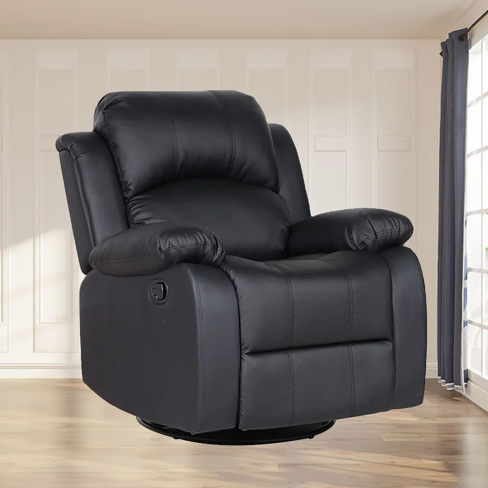 Partner Cheap Faux Leather Swivel Reclining Chair  Glider Chair Recliner Factory Custom Recliner Chairs Sale