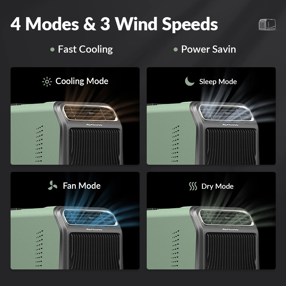 Alpicool 5100BTU mini portable air conditioner compressor ac mobile air conditioner mobile  220V/110V AC mini air conditioning