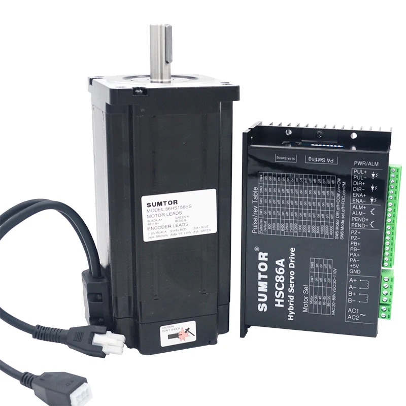 Длина двигателя 118 мм, высокоточный nema 34 8,5, двигатель с замкнутым контуром и Кодировщик 2HSS86H HSC86H