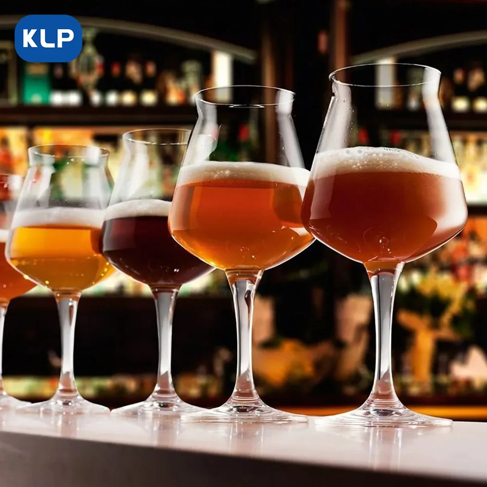 KLP  giant glass goblet Custom Logo Multiple Styles Classic Beer Glasses