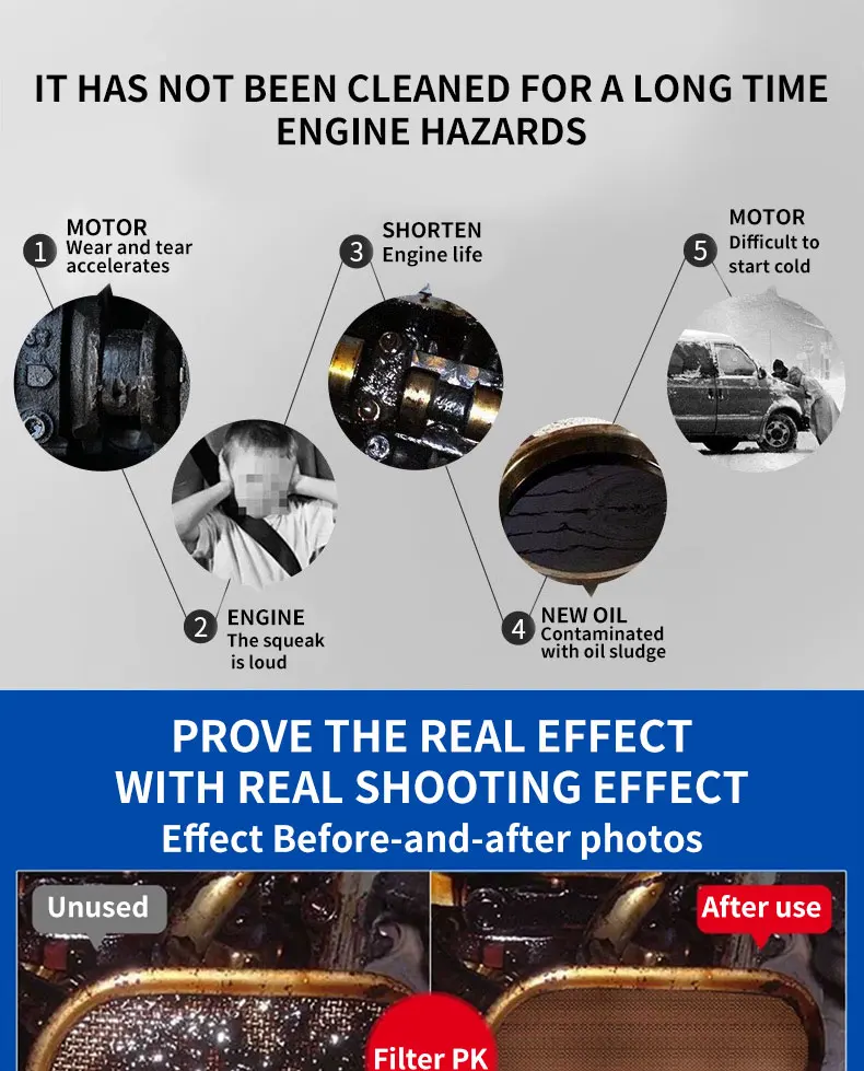 Hot Selling Strong Stain Removal Engine Lubricating System Cleaner Best Selling Fuel System Cleaner oil change companion