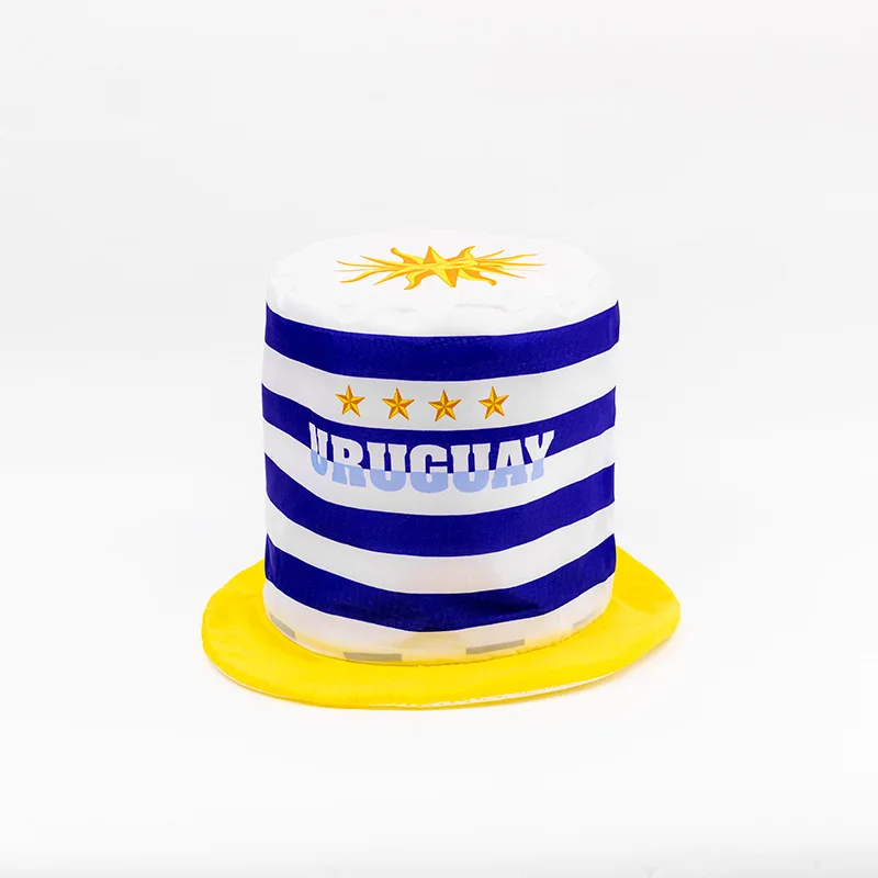 Custom 2022 Qatar World Cup Fans Accessories United States Spain Portugal High Hat Foam Flag Hat Caps Manufacturers