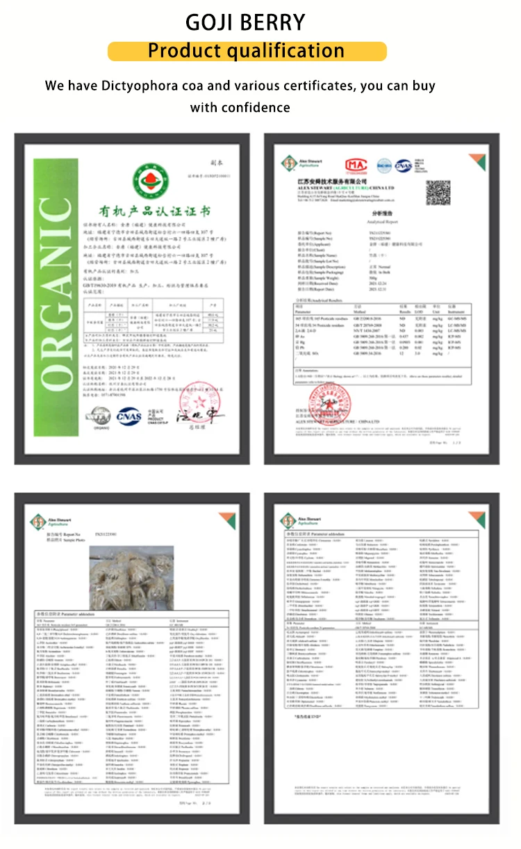 High Quality Fructus Lycii Goji Berry Seeds 1 kg Natural Air Dried Goji Berry