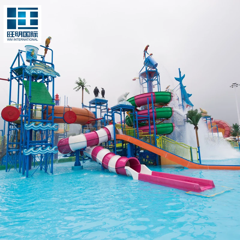 Water Park Equipment High Quality Swimming Pool Slide With Water Park
