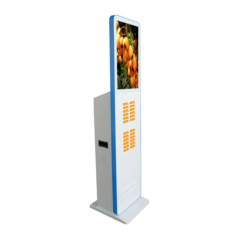 24 Slot LCD Advertising Power Bank Rental Station Japan Market Shared Power Bank  Charging Station  for Restaurant And Cafe