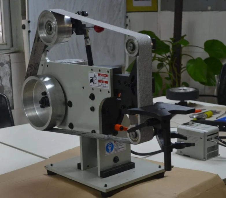 high-quality safety 2x72 manual sand belt reversible belt sander grinder for metal knife