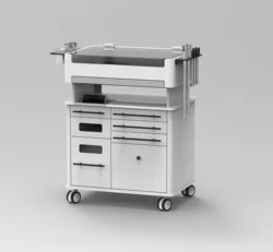 Steel mobile surgical ent dental equipment cabinets dental chair cabinet dental furniture cabinet