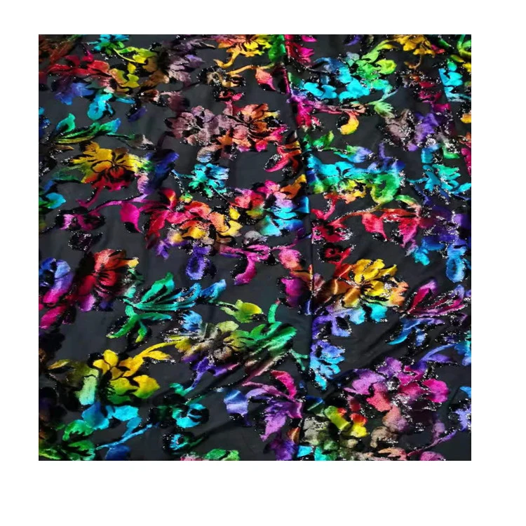 
 Factory Manufacturer Supplier Jacquard Silk Velvet Fabric for Wedding  