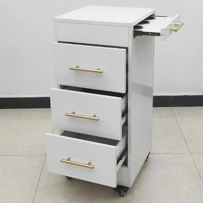 Hochey air Salon Beauty Spa Hairdresser Storage Cart Trolley Rolling Multi-function Barber Shop Tool Trolley Cart
