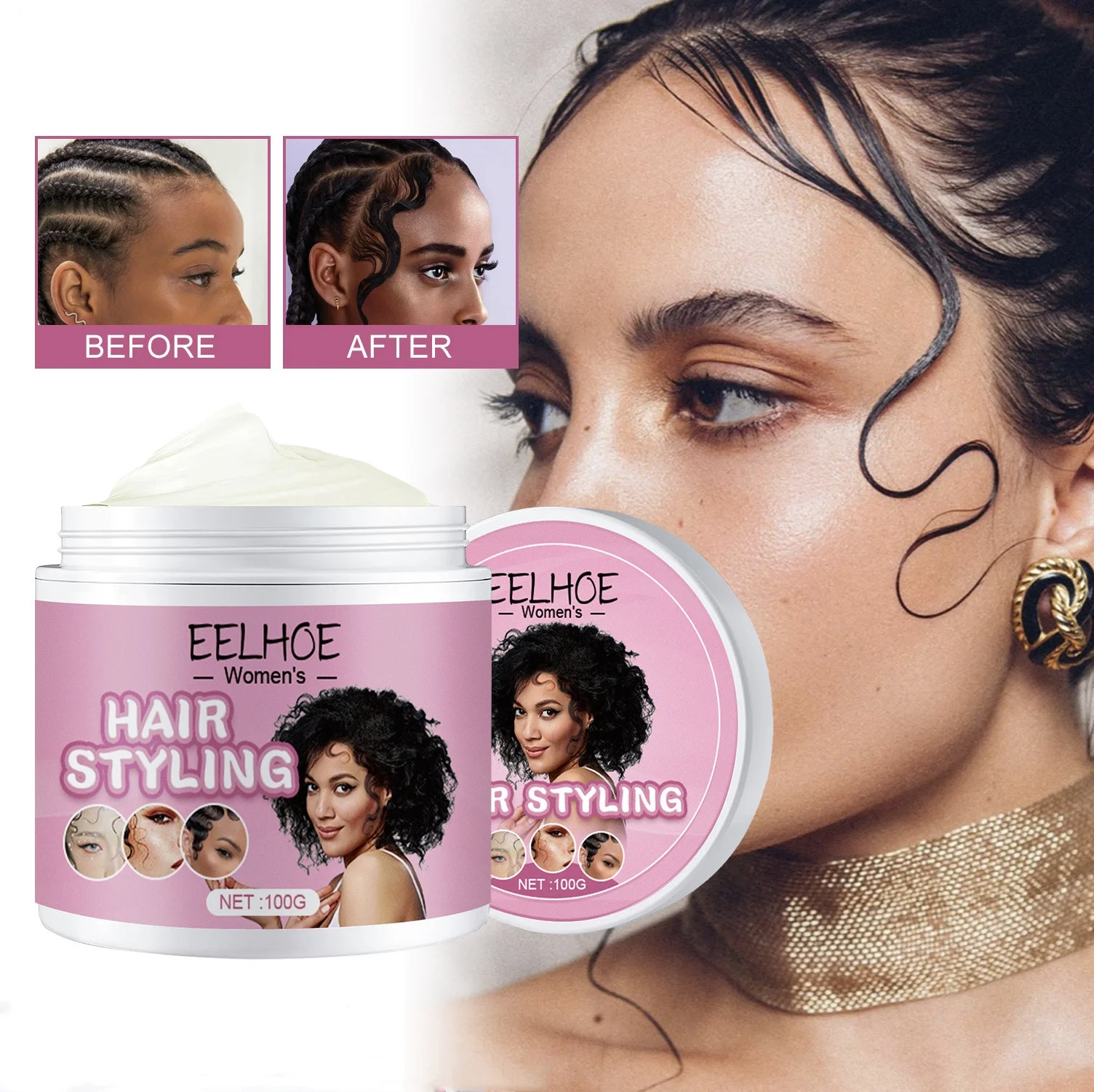 Long lasting hair styling Smooth frizzy hair and maintain natural shine styling wax