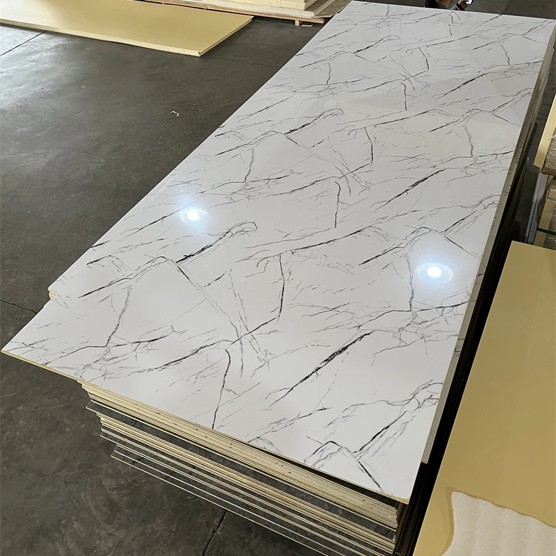 2023 High Quality Wall Panels with UV Protection Material 1220X2440/2800MM UV Panel Marble Sheet PVC Wall Panel