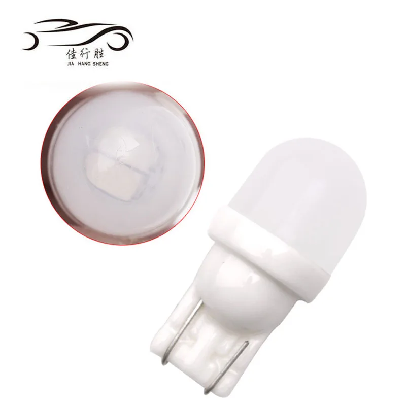 1W T10 W5W Ceramic 2 smd 5630 5730 2SMD LED Lens car Light 194 168 lights Bulb 6 colors dc 12V mini driving light