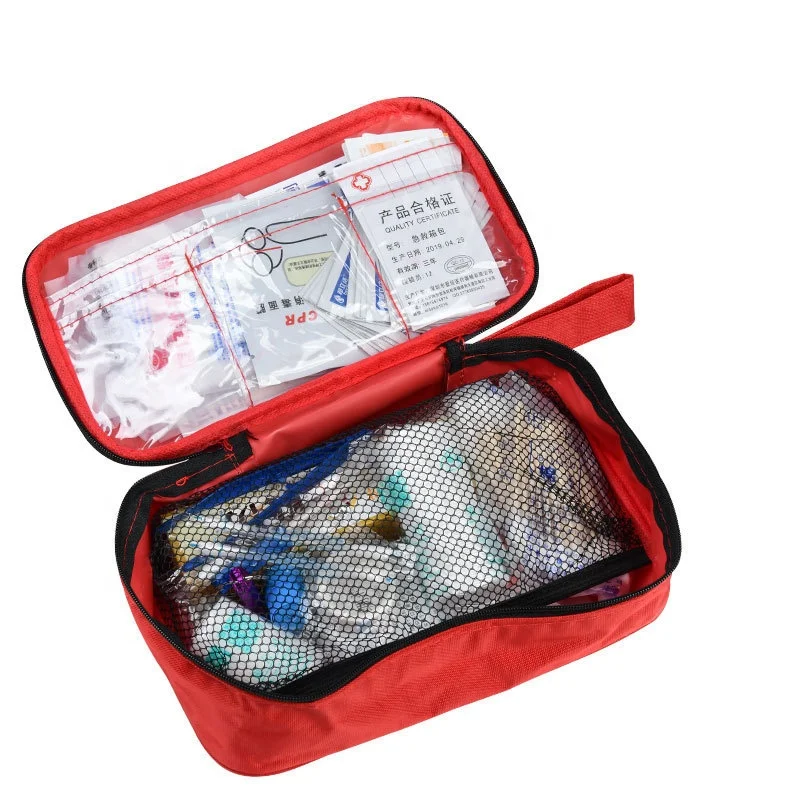 Mini Empty Medical Storage Bag Portable Pouch  First Aid Kit Bag Empty for Home Outdoor Travel Camping Hiking