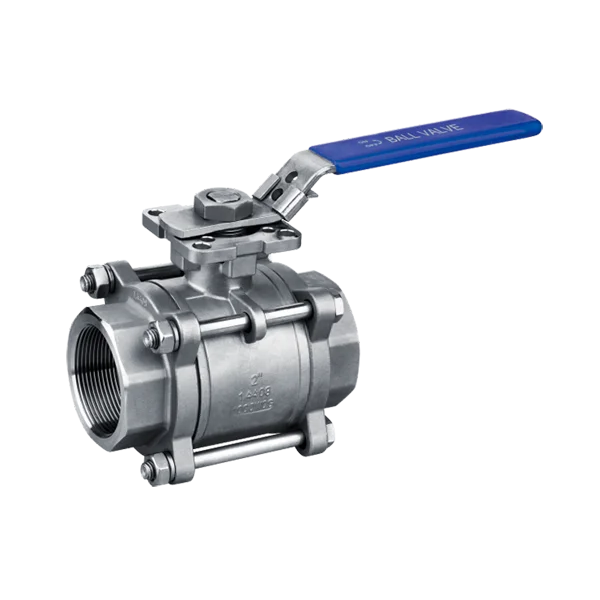 It can be equipped with pneumatic and electric three piece stainless steel ball valve medium natural gas