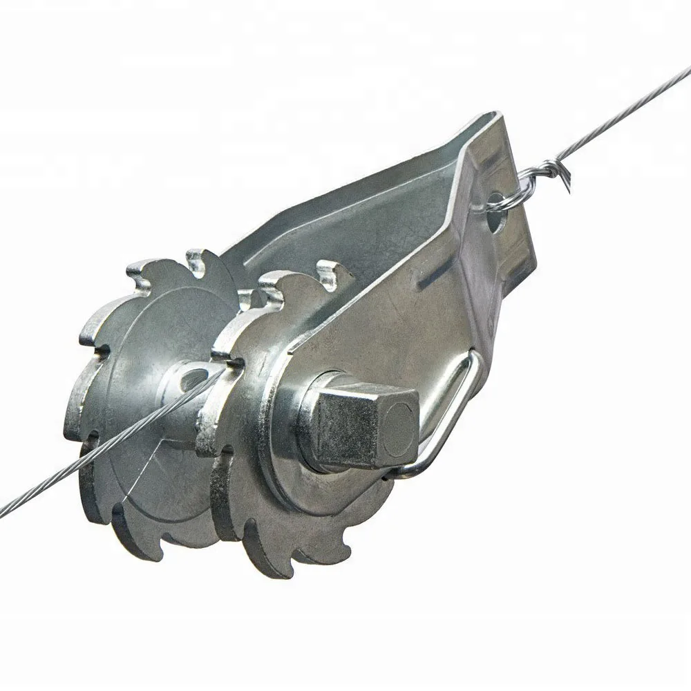 Heavy Duty In-Line Strainer fence strainer Ratchet wire strainer with Compression Clip for electric fencing