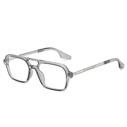 Vintage Classic Women Men Clear Colorful Square Frames Anti Blue Light Blocking Eyeglasses Glasses