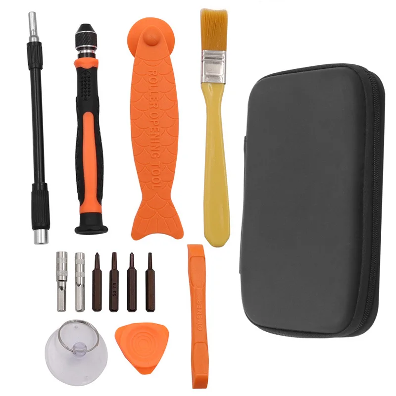 14 in 1 Mobile Phone Repair Tools Opening Screwdriver Set Opening Tool Precision Instrument Removal Tool for iPhone iPad Laptop