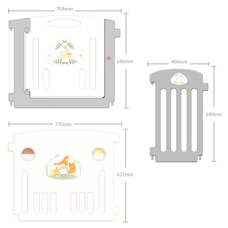 Plastic Baby Playpen with Activity Panel Free Combination Large Playpen For Babies With Door