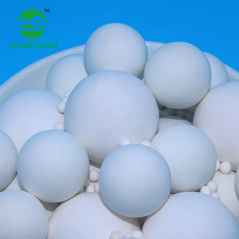 Chemical Industry High Crush Strength Inert 99% Ceramic Ball High Alumina Support Media Porcelain Balls